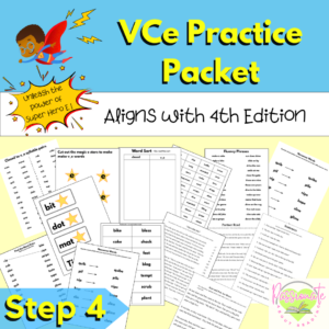 VCe Step 4 Activity Packet- Engaging Phonics & Fluency Practice