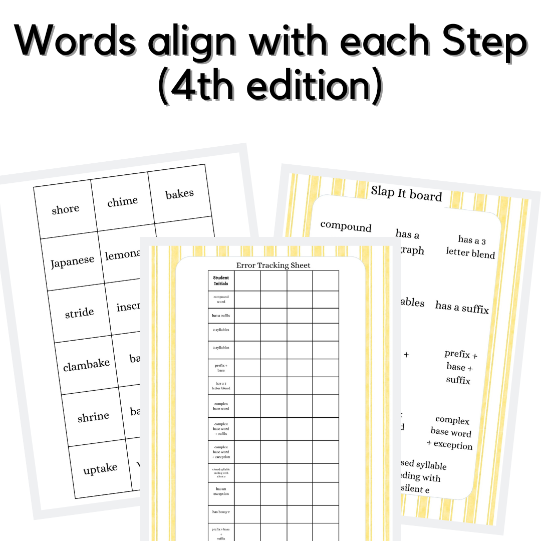 SLAP It! for Step 6: _le syllable, suffixes & sounds of -ed Phonics Review Game - Image 3