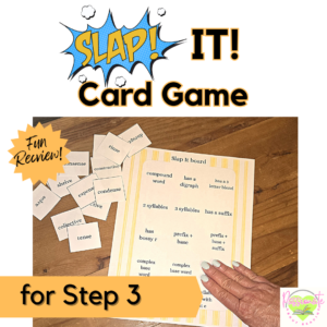 SLAP It! Step 3 -closed multi-syllable + suffix -ed, -ing Phonics Review Game