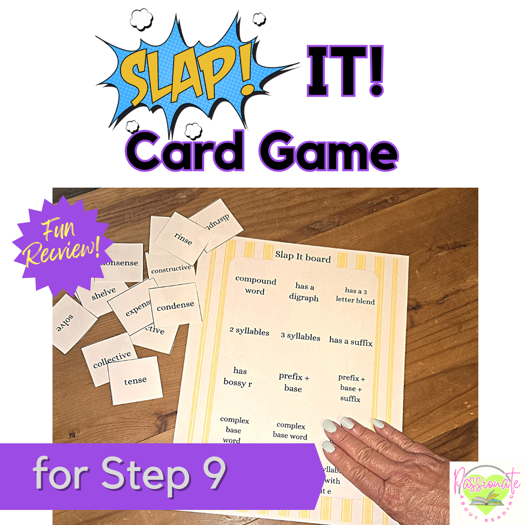 Reading System Step 9 SLAP It! (vowel digraph syllable) Fun Phonics Reveiw Game